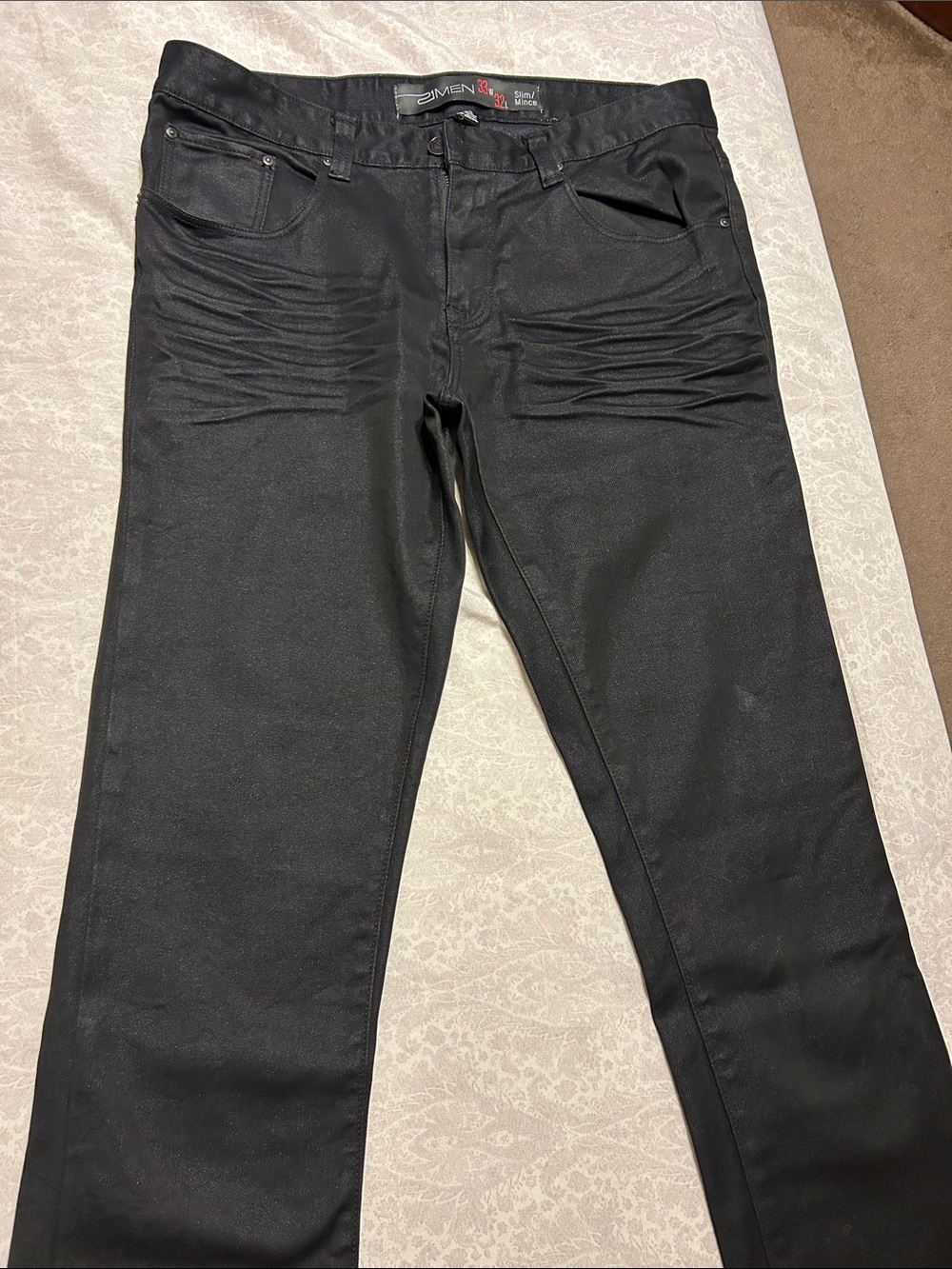 21 Men Men's Black Slim Jeans